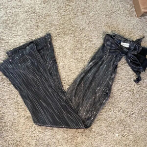 Fourteen & 9th Black Sliver Shimmer Pants-Size Medium